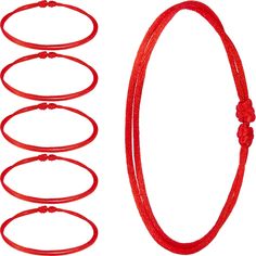 PRICES MAY VARY. Package you can get: you will receive 6 pieces Kabbalah red string bracelets , enough quantity provide for you to wear or send to your friends and families, nice accessories for New Year, Christmas, Mother's Day, Birthday, Valentine's Day Classic style string bracelets: each bracelet designed with pull knots on both sides to adjust the red string size as your desire, and with vibrant red color, so it's very easy to wear, it will find favor with women and girls Meaningful present Nice Accessories, String Bracelets, Red Bracelet, Red String Bracelet, Red String, Red Bracelets, Bad Luck, Cord Bracelet, String Bracelet