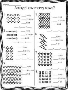 worksheet to help students learn how to draw arrows and numbers in the shape of trees