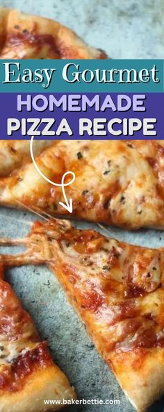 the homemade pizza recipe is easy and delicious