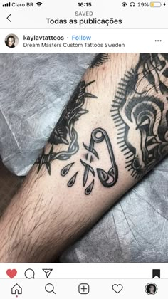 a person with a tattoo on their arm