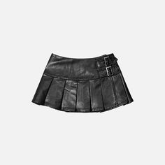 ¡Una falda de cuero, perfecta para salir por la noche!        Detalles  Material: Viscosa  Cintura: Cintura alta Womens Leather Skirt, Underground Clothing, Pu Skirt, Womens Pleated Skirt, Top Streetwear Brands, Leather Pleated Skirt, High Waisted Pleated Skirt, Clothing Details, Cargo Skirt