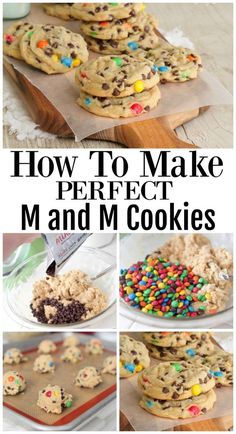 how to make perfect m and m cookies