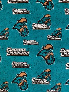 a blue background with the words capital carolina and an image of a football team on it