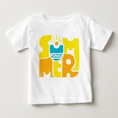 Summer 2 Baby T-shirt, Infant Unisex, Size: 6 Month, White Playful Summer T-shirt With Graphic Design, Playful Summer Graphic T-shirt, Playful Graphic T-shirt For Summer, Playful Graphic Design Summer T-shirt, Fun Graphic Print T-shirt For Summer Activities, White Letter Print T-shirt For Summer Activities, White Letter Print T-shirt For Summer, White T-shirt With Letter Print For Summer, Playful Graphic Print T-shirt For Summer Adventures