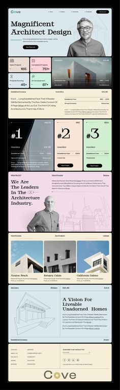 the website design for architecture firm