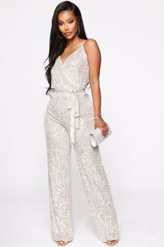 Elegant Bodysuit, Commuter Style, Bodysuit Jumpsuit, Sequin Sleeve, Sequin Jumpsuit, Halter Jumpsuit, Women Nightwear, Jumpsuit Fashion, Sleeveless Jumpsuits