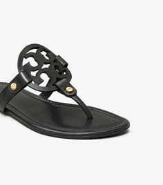 Tory Burch Miller Sandal, Leather: Women's Shoes Designer Flat Sandals With Removable Insole, Luxury Tan Sandals For Spring, Designer Sandals With Cushioned Footbed And Single Toe Strap, Designer Closed Toe Tan Sandals, Designer Tan Closed Toe Sandals, Luxury Tan Closed Toe Sandals, Luxury Tan Closed-toe Sandals, Designer Tan Sandals With Leather Lining, Designer Tan Sandals With Round Toe