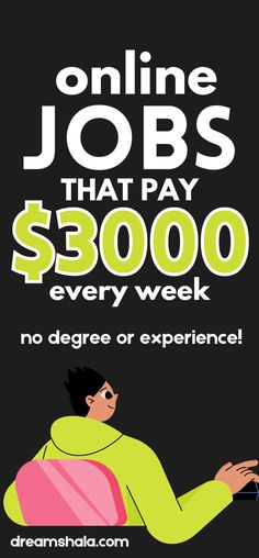 "If you're looking for real work from home jobs you have to check out this list. These are online work at home jobs that people are actually doing that pay well. These online jobs can pay up to $3000 per month or more in 2024. #WorkFromHome #EarnMoneyFromHome #BusinessIdeas" No Phone Work From Home Jobs, High Paying Remote Jobs, Best Jobs For Women, Adjusting Glasses, I Need Money Now, Amazon Jobs, Work At Home Jobs, At Home Jobs, Proofreading Jobs