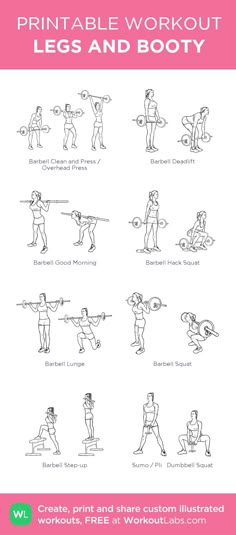 the printable workout guide for women and men