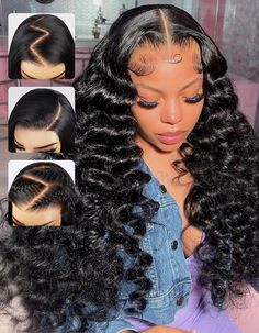 Woman with Ishow PPB™ Invisible Knots 7x6 HD Lace Closure Wig in loose deep wave pattern, demonstrating its voluminous and shiny texture. Loose Deep Wave, Closure Wigs, Lace Closure Wig, Closure Wig, Hair Quality, Deep Wave, Hd Lace, Wave Pattern, Lace Closure