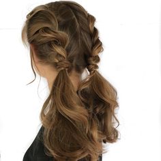 Rope Braid Pigtails, Pigtails Braids, Braid Pigtails, Hair Pigtails, Rope Braided Hairstyle, Event Hairstyles, Rope Braid, Pigtail Braids, Pigtail Hairstyles