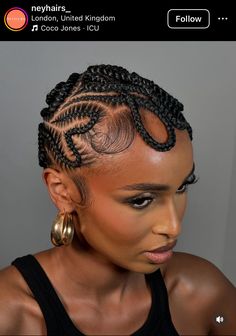 Circle Braids, Short Cornrows, Zigzag Hairstyles, Hairstyles For Diamond Face Shape, Cornrow Braids Hairstyles, Range Accessories, Knotless Styles, Small Cornrows, Head Braid