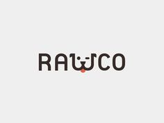 the word rauco is written in black and red