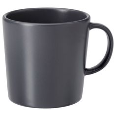 a black coffee cup is shown on a white background