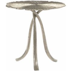 Annabella End Table-Bernhardt-BHDT-379124-Side Tables-1-France and Son Ginkgo Leaves, Delicate Feminine, End Table Sets, Pet Crate, Living Room End Tables, Austin Design, Aluminum Table, Side And End Tables, Modern Rustic Interiors