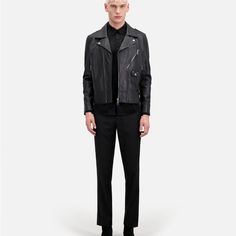 Brand New Leather Jacket Never Worn Size M Leather Jacket For Men, Long Trench, Aviator Jackets, Long Trench Coat, Jacket For Men, The Kooples, Leather Jacket Men, Long Coat, Wool Coat