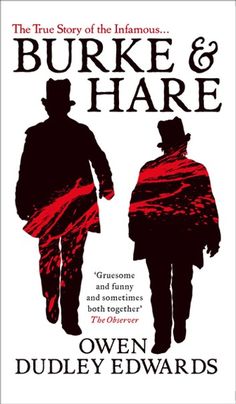 the book cover for duke and hare by dudley edwards, with an image of two people