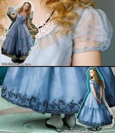 an image of a woman in a blue dress that is cut out to look like a doll