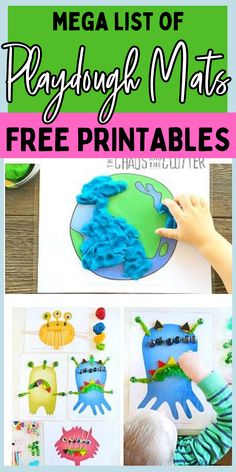 the ultimate list of playdou mats for free printables to make with kids