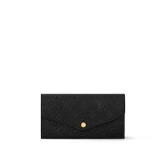 Sarah Wallet Monogram Empreinte Leather - Women - Small Leather Goods | LOUIS VUITTON ® Louis Vuitton Wallet Women, Louis Vuitton Sarah Wallet, Louis Vuitton Wallet, Duffle Bag Travel, Designer Wallets, Monogram Bag, Silver Jewelry Fashion, Lv Belt, Modern Earrings