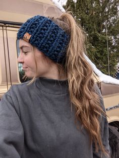 Winter Headband Crochet, Crochet Headband Winter, Hiking Headband, Chunky Knit Headband, Big Headbands, Knitted Headbands, Womens Headband, Winter Headband, Running Headbands