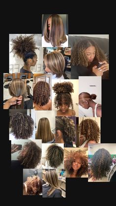 Dyed Curly Hair, Highlights Curly Hair, Mixed Curly Hair, Cute Hair Colors, Quick Natural Hair Styles, Dyed Hair Inspiration, Colored Curly Hair, Dyed Natural Hair, Hair 2024