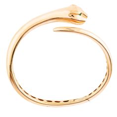 18k Rose Gold Anita Ko Panther Cuff Featuring Faceted Round Tsavorite At Eyes, High Polish Finish And A Hinge Closure. Includes Designer Dust Bag Anita Ko Jewelry, Anita Ko, 18k Rose Gold, Panther, Womens Jewelry Bracelets, Bangle Bracelets, Dust Bag, Bangles, Cuff