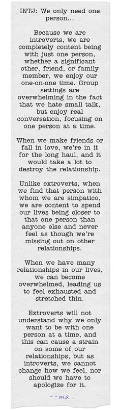 INTJ relationships. This is so me and my husband. And it's a beautiful thing <3 Virgo Female, Introverted Sensing, Truths Feelings