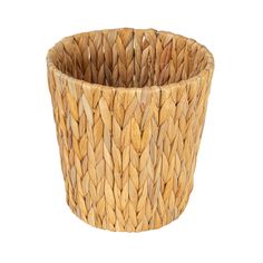 a large bamboo basket is shown on a white background