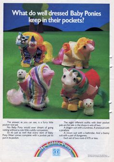 an advertisement for the baby ponies toy company