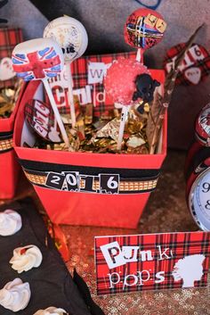 there are many items in the basket on the table for this party to be eaten