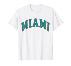 PRICES MAY VARY. Miami Design for men, women, teens, boys and girls. Perfect gift for all who love Miami like mom, dad, sister, brother, son or daughter. Lightweight, Classic fit, Double-needle sleeve and bottom hem Miami Design, Branded T Shirts, Miami, Top Styles, Boy Or Girl, Fashion Branding, T Shirt, Clothes, Design