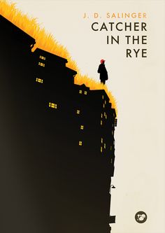 a movie poster for catcher in the rye with a person standing on top of a building