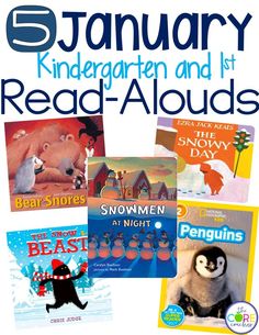 there are five children's books about winter and read alouds on this page