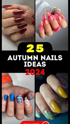 Fall Nails Sweater, October Nail Colors, Cranberry Nails, Fall Color Trend, Nail Base Coat, Nail Types, Orange Nail Polish, Maroon Nails