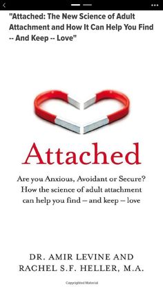 the book cover for attached by dr amir levi and rachel s hefferr