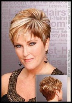 Short haircuts women over 60 pictures Short Spiky Haircuts, Fine Thick Hair, Best Short Haircuts, Short Hair Styles For Round Faces, Round Faces, Short Hair With Bangs, Hairstyles For Round Faces, Haircuts With Bangs, Women Over 50