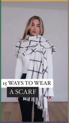 \n\nBlanket Scarves are one of the top accessory trends of the season, but learning how to tie one can be quite a challenge. This guide that will show you how to wear a blanket scarf in 15 different and stylish Ways. #winterscarf #womensscarves #howtostyle #winterstyle\n\n How To Use Scarf Style Outfit, Fall Outfits With Scarves, Ways To Style Scarf, Scarf Outfit Fall, How To Wear A Blanket Scarf, Scarf Wearing Styles, Ways To Tie Scarves, Mode Ulzzang, Wear A Scarf