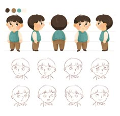 Character design for a children's book, Anxious boy, Emotions illustration, Expression, Boy drawing, Illustrations for picture book Picture Book Character Design, Poster Character Design, Drawing Styles Cartoon Character Design, Character Illustration References, Children Storybook Illustration, Kids Reference Drawing, Toddler Character Design, Sleepy Character Design, Kids Illustration Character