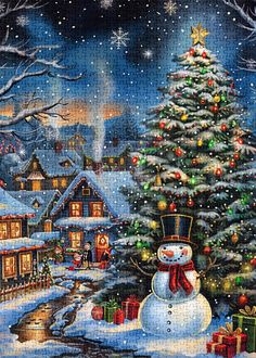 Christmas Festive Scene Jigsaw Puzzles Halloween Jigsaw Puzzles, Christmas Jigsaw Puzzles, Coffee Flower, Winter Village, Fancy Cats, Village Scene, Puzzle For Adults, Charming Christmas, Forest Flowers