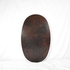 Oval Copper Tabletop - Hammered Texture - Dark Brown Patina - Artesanos Zinc Table, Copper Furniture, Copper Top Table, Copper Table, Brown Copper, Dark Copper, Rounded Rectangle, Outdoor Setting, Patina Finish