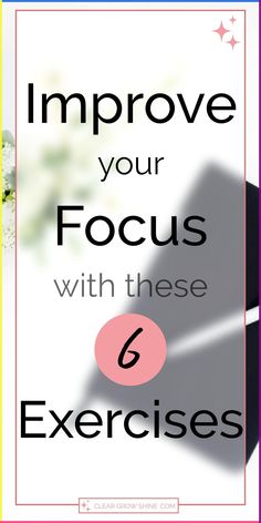 Here are 6 exercises to train your brain for improved focus and concentration and 4 bonus tips to optimize your workspace and make it easier to stay focused. #productivity #stayfocused #concentration How To Train Your Brain To Focus, Staying Focused At Work, Tips For Concentration, How To Concentrate Stay Focused, Focus Exercises For Adults, How To Improve Focus And Concentration, Brain Breaks For Adults, Improve Focus And Concentration, How To Train Your Brain