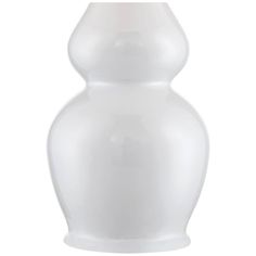 a white vase is shown on a white background