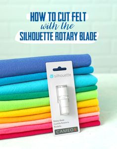 how to cut felt with the silhouette rotary blade