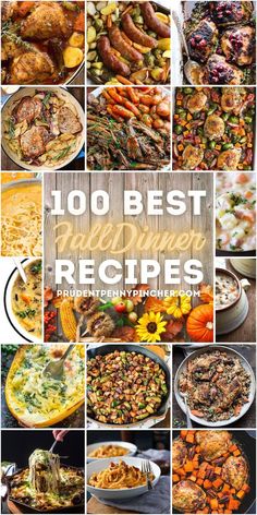 the top 100 best fall dinner recipes