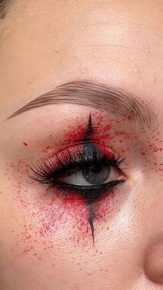 Nem Halloween Makeup, Спонж Beauty Blender, Maquillage Halloween Simple, Devil Makeup, Halloweenský Makeup, Holloween Makeup, Cute Halloween Makeup, Halloween Makeup Pretty