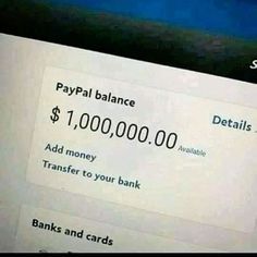 an image of a pay balance on a computer screen with the words $ 1, 000 00