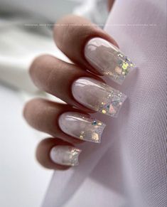 Fancy Nail Art, Encapsulated Nails, Unghie Sfumate, Pretty Nail Art Designs, Fabulous Nails, Classy Nails, Pretty Acrylic Nails, Fancy Nails, Chic Nails