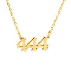 PRICES MAY VARY. 444 Angel Number Necklace: You're on the right track - keepgoing & you'll see your desirescome to fruition. Non-tarnish & Hypoallergenic: 18k gold plated over high quality stainless steel.lead and nickel free.not faded. will not turn your skin green or red or itchy. Dimesions: Pendant Size: 0.94"x 0.47" , Necklace chain Length: 16"+2", Each pendant is polished carefully in a smooth edge. very comfortable to wear Material: Made of high quality stainless steel, shiny mirror finish 111 222 333 444 555, Angel Number Necklace, Number Necklace, Angel Necklace, Angel Number, Angel Numbers, Stainless Steel Pendant, Stainless Steel Necklace, Minimalist Jewelry