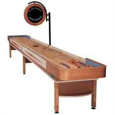 an old fashioned shuffle table is shown in this image